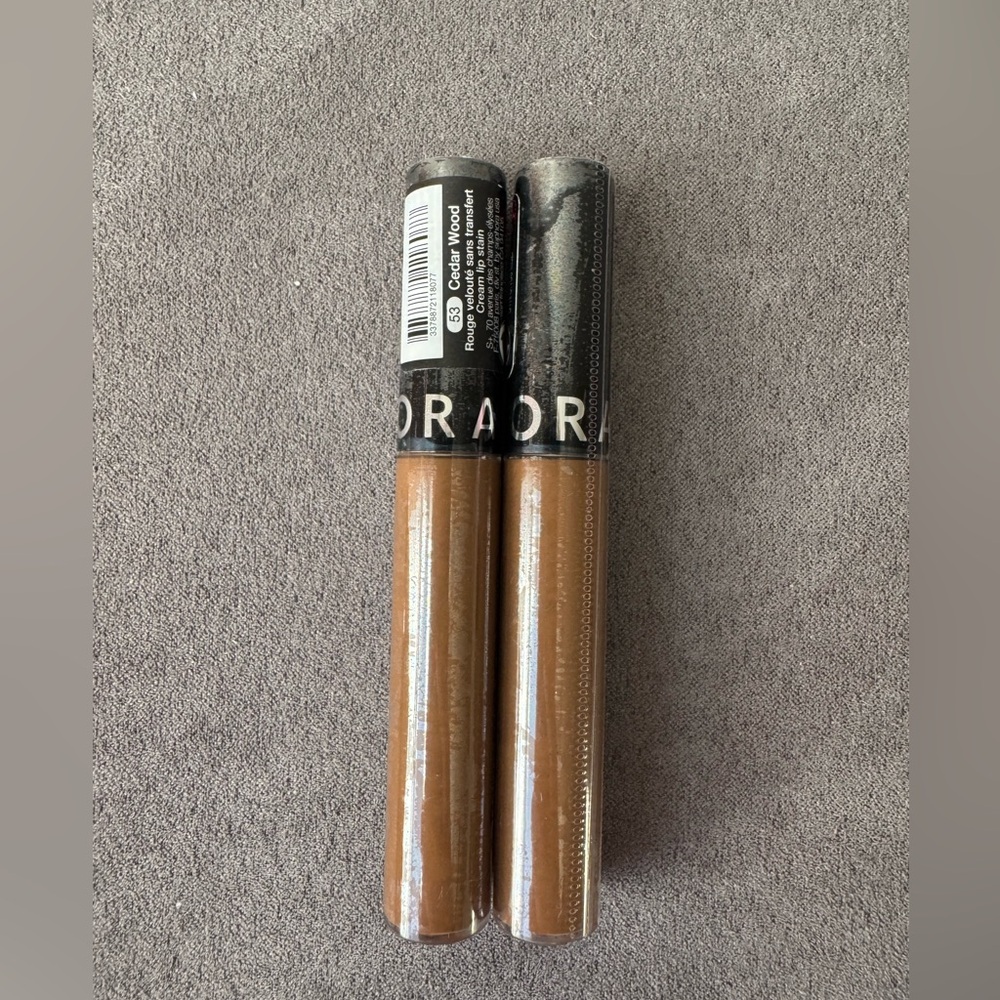 Sephora Cream Lip Stain Cedar Wood #53 (Set of 2) New and Sealed